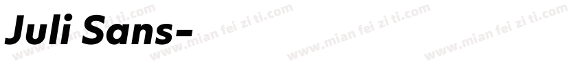 Juli Sans字体转换